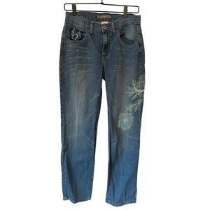 Z. Cavaricci Embroidered Beaded Jeans | Size 8